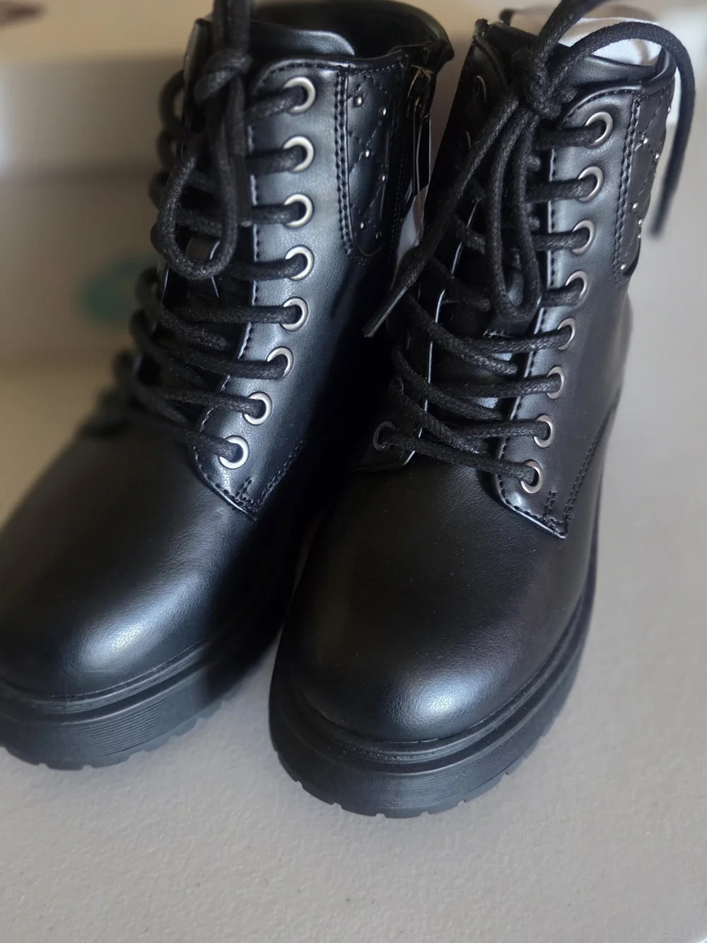 SONOMA Black Quilted Combat Boots